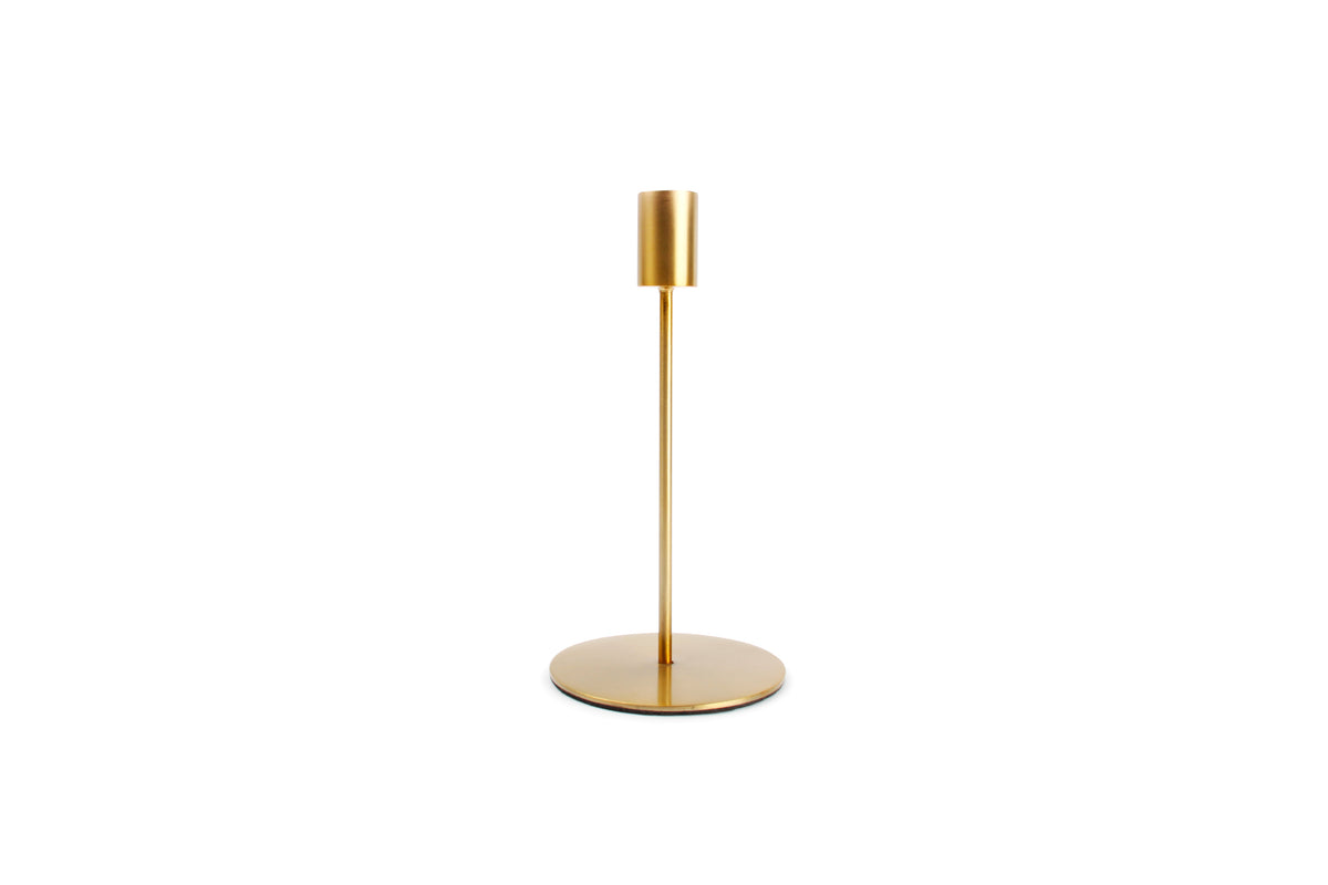 S&P - Kandelaar 10xH20cm metaal goud Pillar