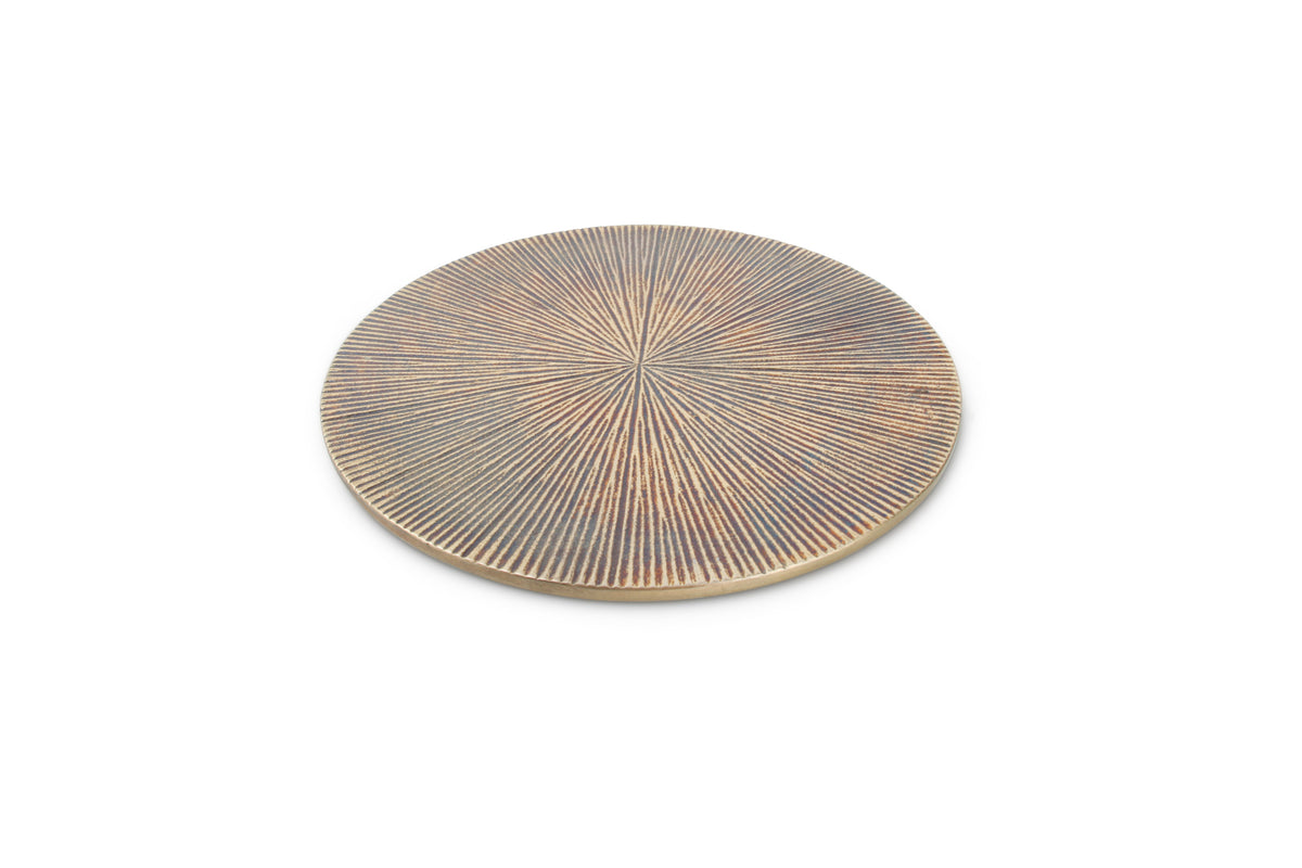 S&P - Onderzetter 26cm geribbeld goud Charm - 1 SET - 2 stuks