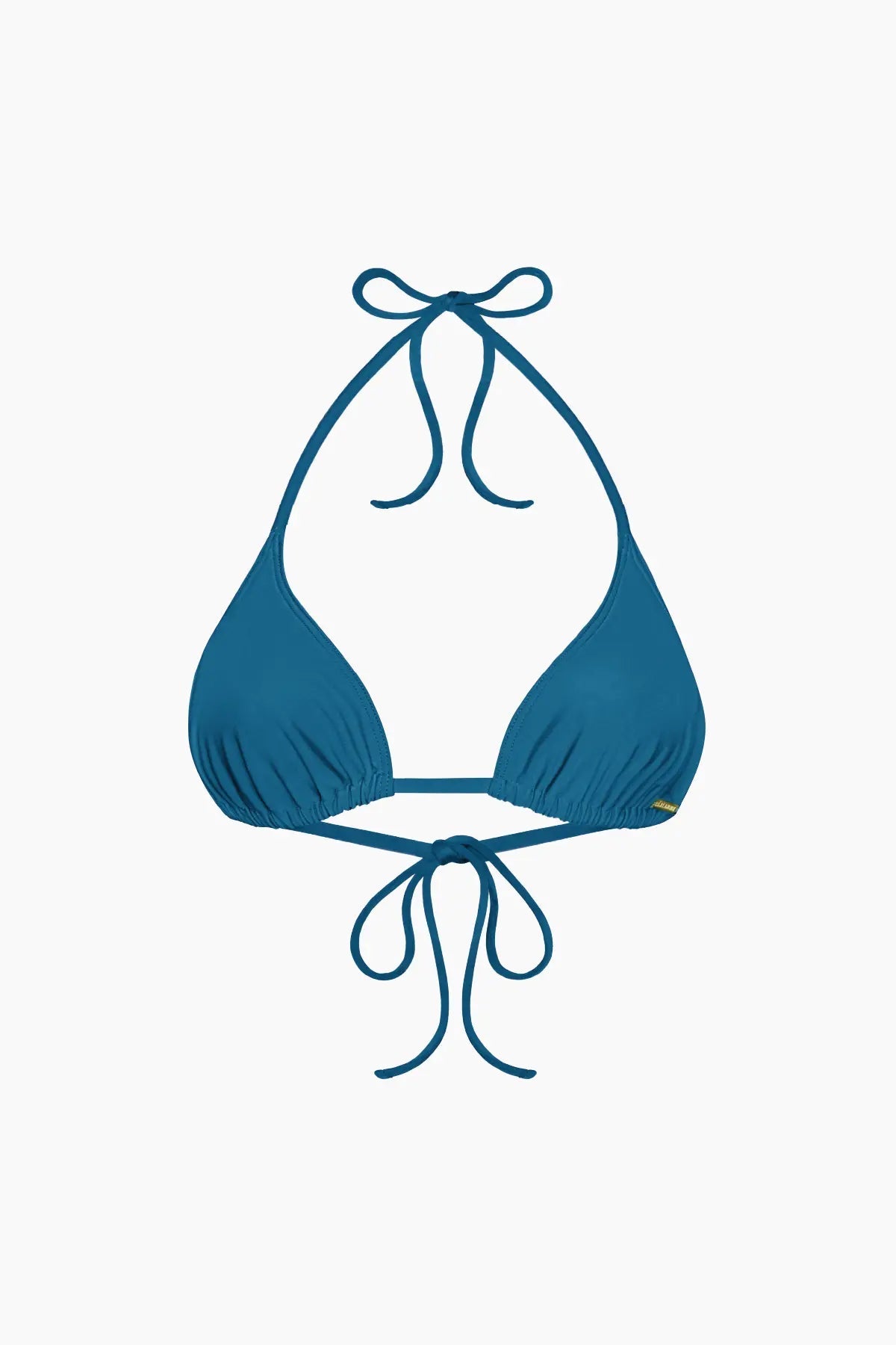 Verschuifbare Triangel Bikinitop Nérée Pauwblauw