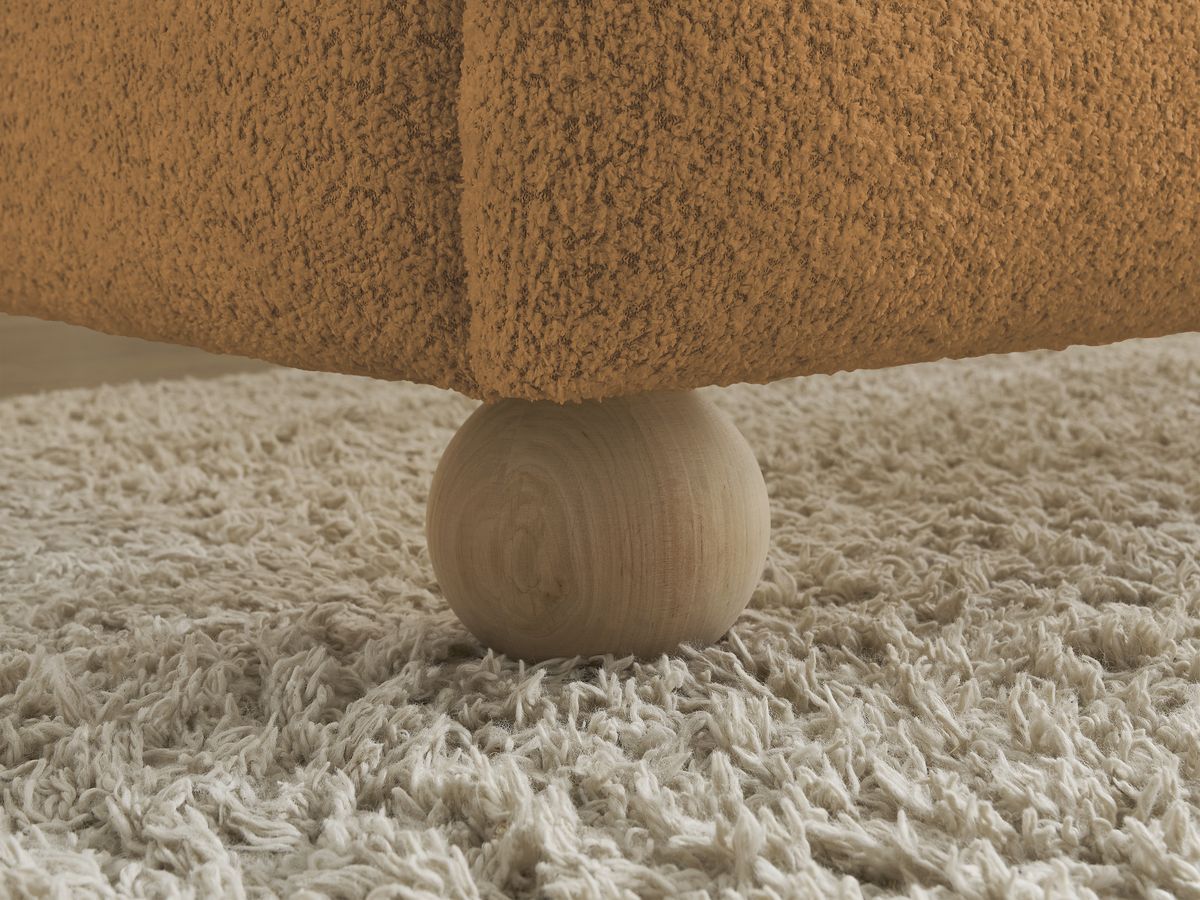 IMERI bed badstof met massieve latten