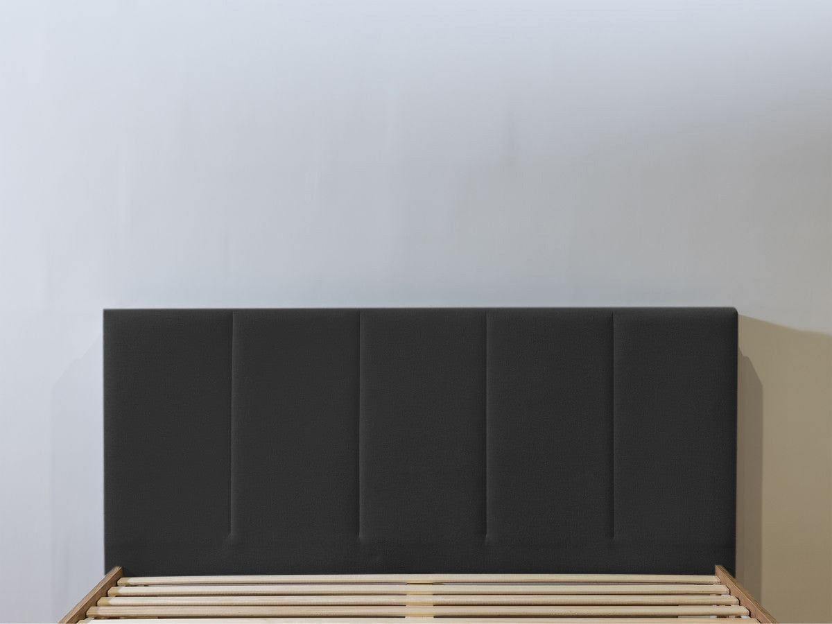 OLYMPE bed met hoofdeinde met opbergruimte, massieve latten en poten van natuurlijk hout