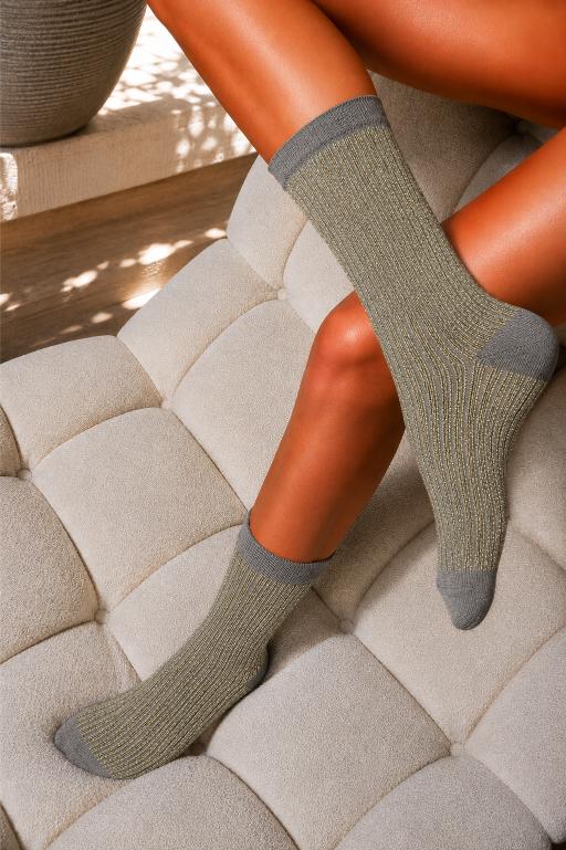 Chaussettes SAM Lurex Grey