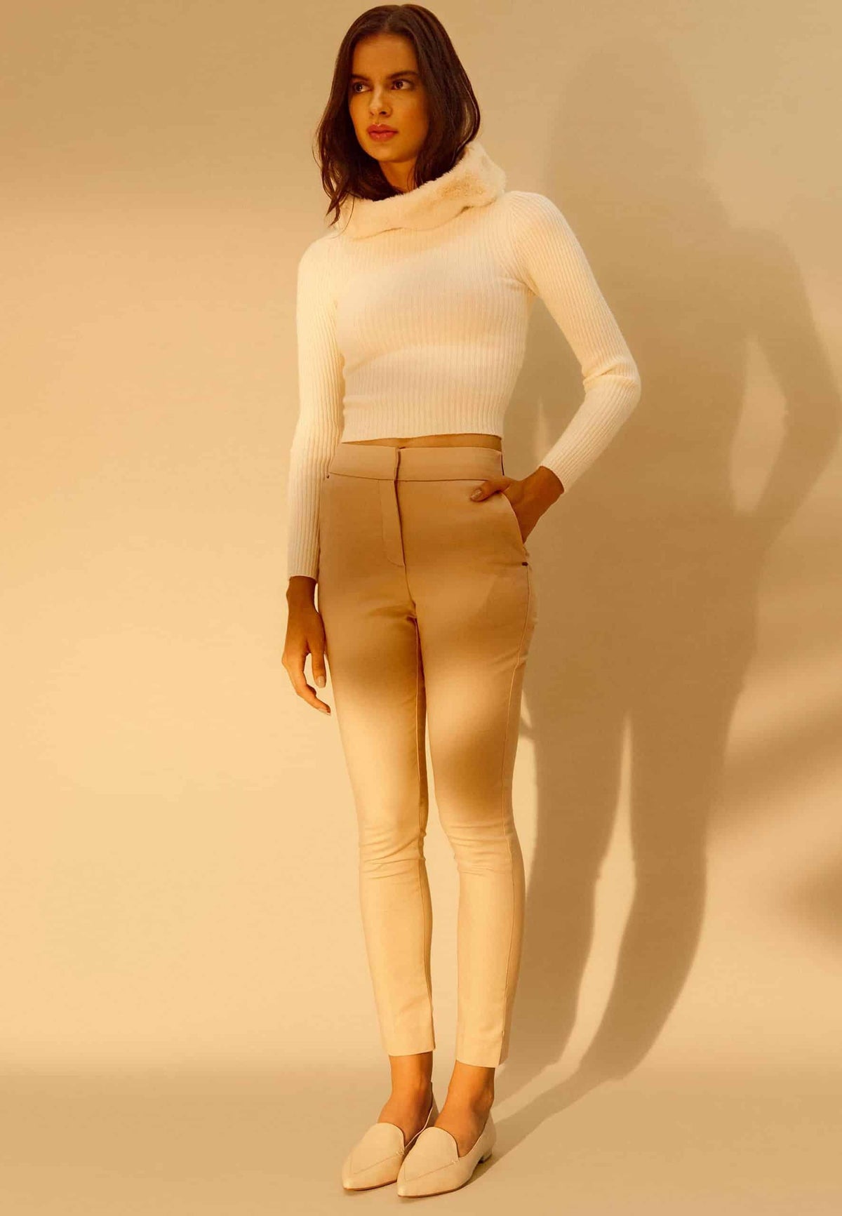 Mangará Butia Leren Ballerina - Beige