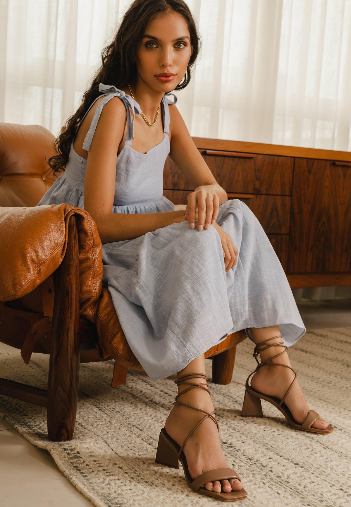 Mangará Caúna Bandjes Sandalen met Hakken - Elegant Braziliaans Design - Bruin