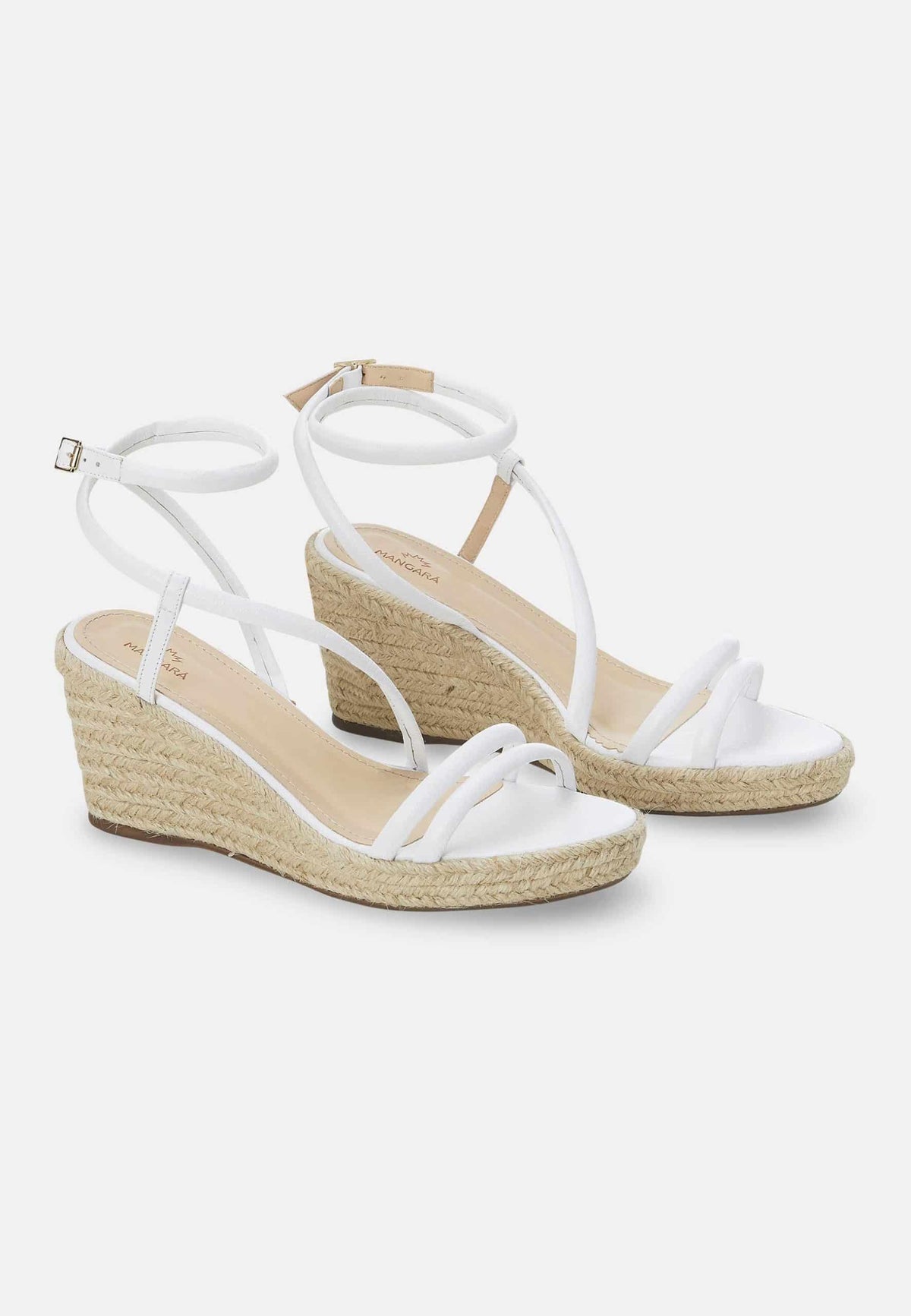 Mangará Romã Espadrilles Wedges - Stijlvol en Comfortabel - Wit