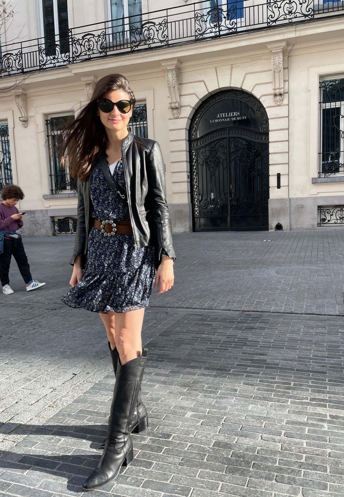 Mangará Leren Kniehoge Laarzen - Zwart