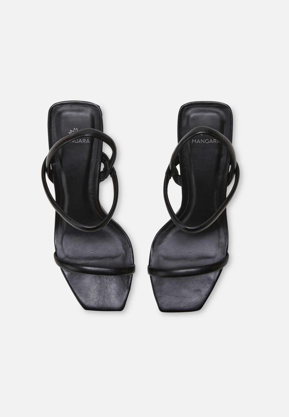 Mangará Palmito Sandalen met 6,5 cm Hak - Zwart