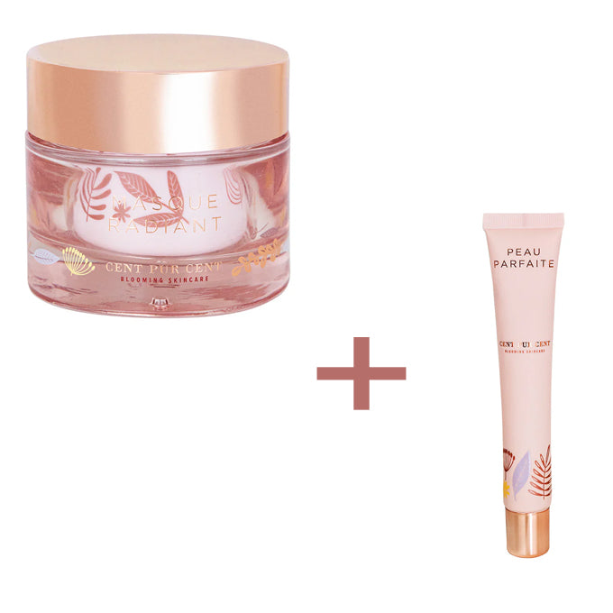 Cent Pur Cent - Clay Mask Masque Radiant  + CPC Peeling Parfait