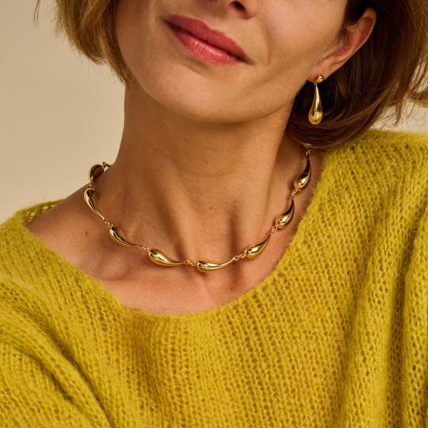 Halsketting - Dinge Goudkleurig