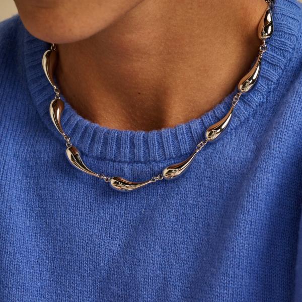 Halsketting - Dinge Zilverkleurig