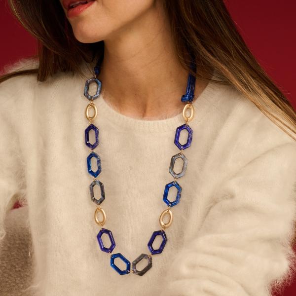Halsketting - Kitlang Blauw