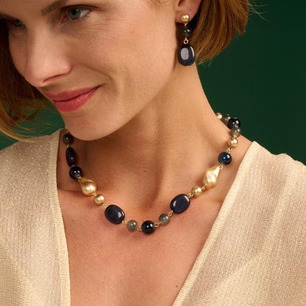 Halsketting - Denne Blauw