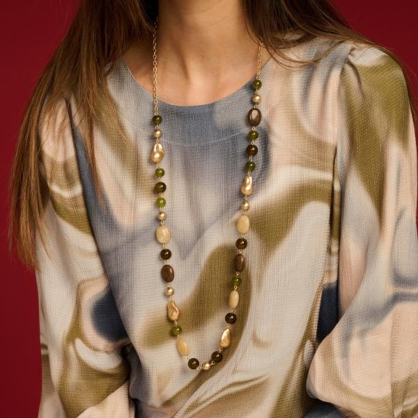 Halsketting - Dennelang Kaki