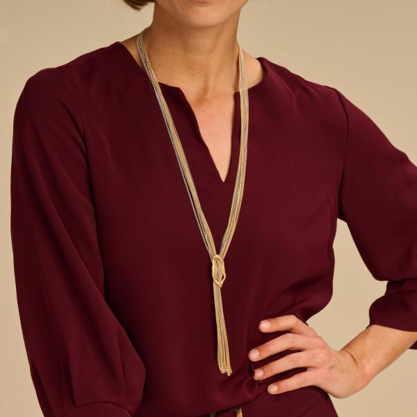 Halsketting - Glorie Goud/Zilverkleurig