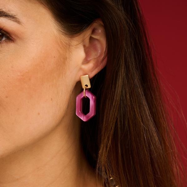 Oorbellen - Kit Paars