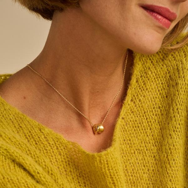 Halsketting - Feda Goudkleurig Mat