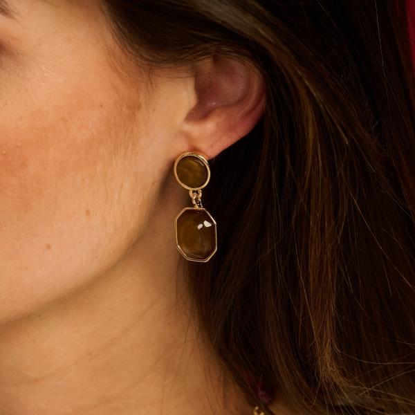 Oorbellen - Kolli Bruin