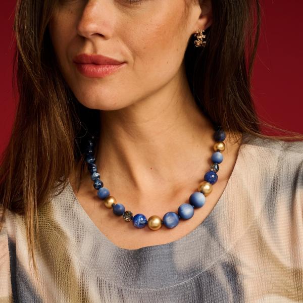 Halsketting - Pan87 Blauw