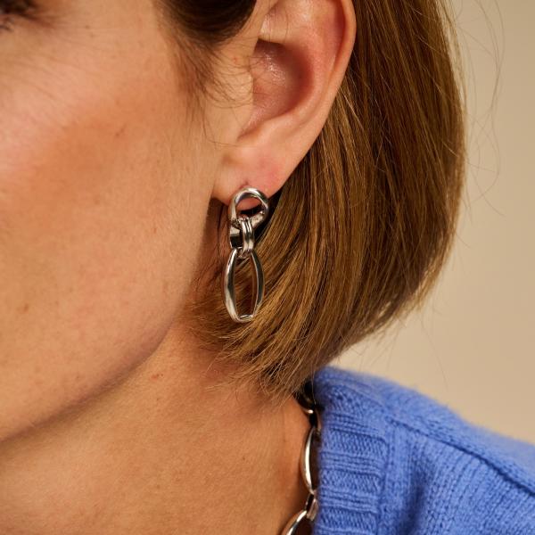 Oorbellen - Damini Zilverkleurig