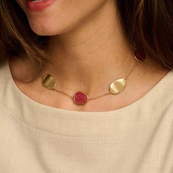 Halsketting - Ximon Fuchsia