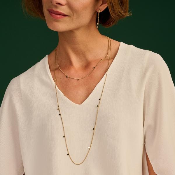 Halsketting - Edou Goudkleurig