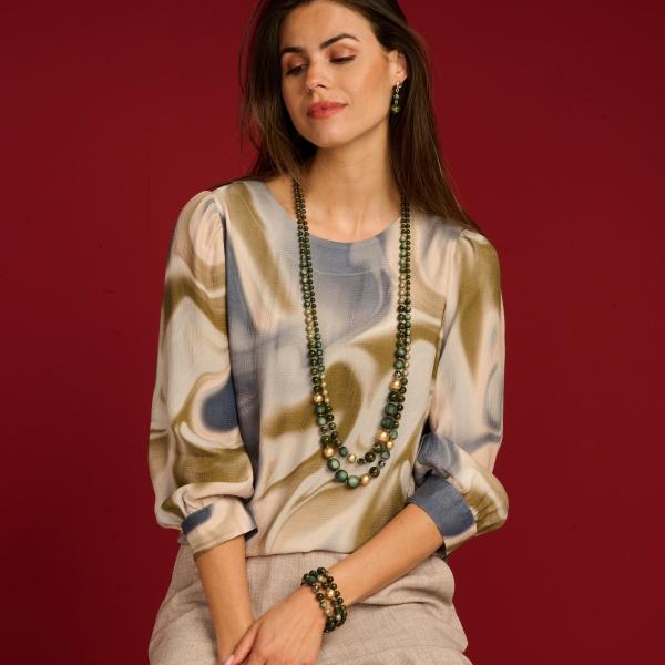 Halsketting - Pan87Lang Groen