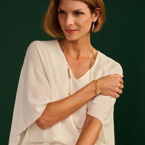 Halsketting - Dariuslang Goudkleurig