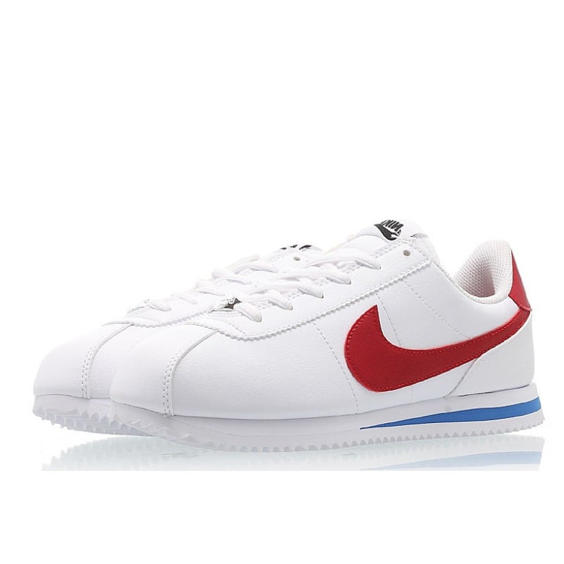 Nike - Nike Cortez Basic Forrest Gump - White/Varsity Royal-Varsity Red