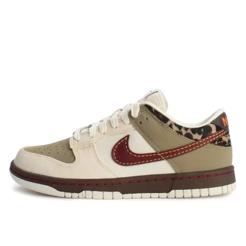 Nike - Nike Dunk Low Retro Khaki Team Red Pearl White (W) - Khaki/Team Red/Baroque Brown/Pearl White