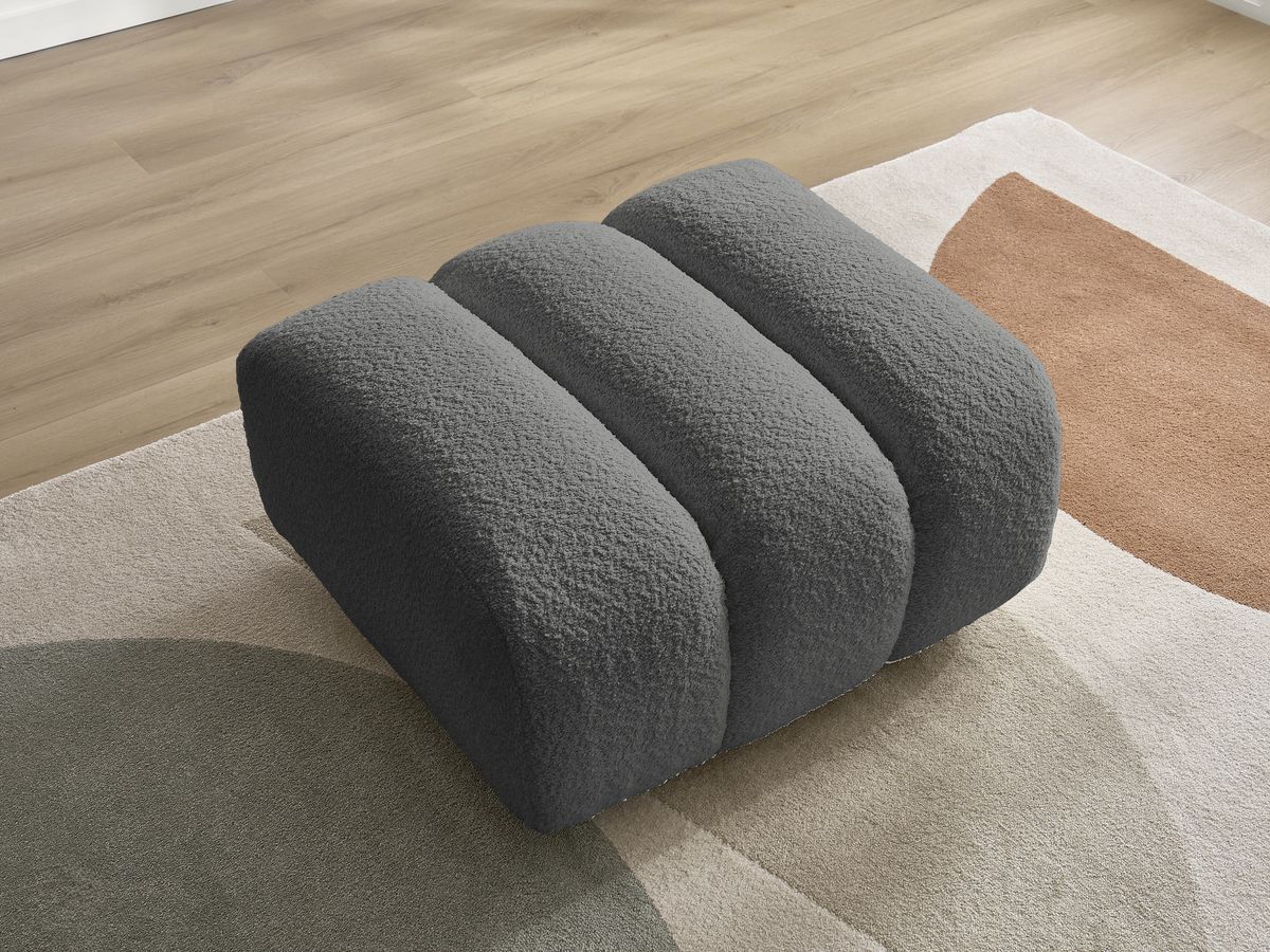 Pouf TALIA tissu bouclette