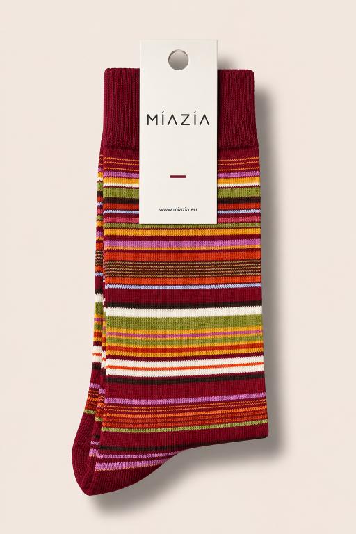 Chaussettes rayées Plum