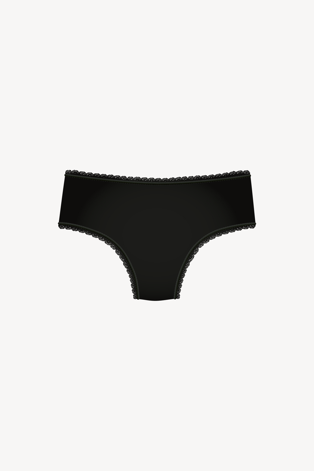 Shorty Callie Katoen Zwart