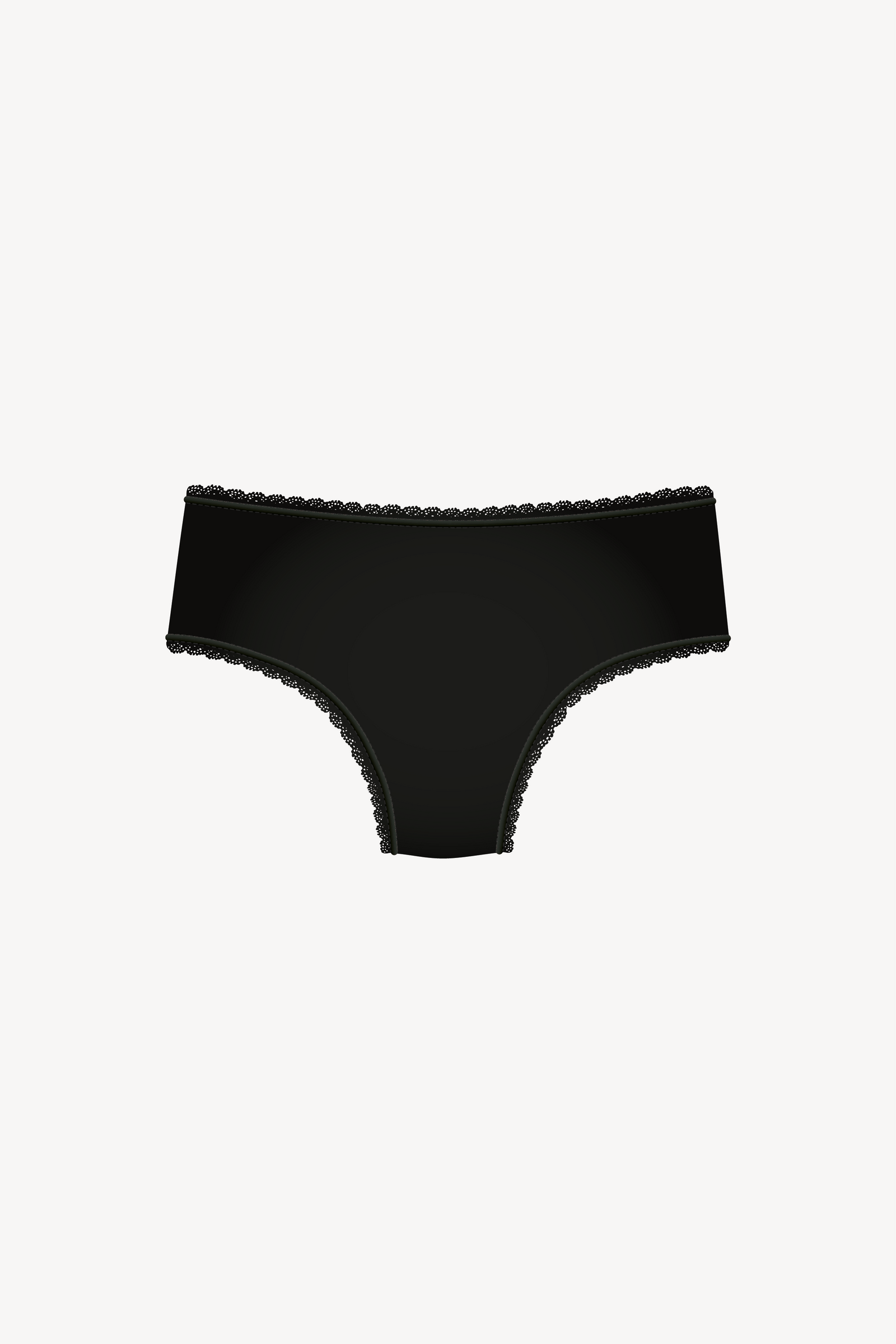 Shorty Callie Katoen Zwart