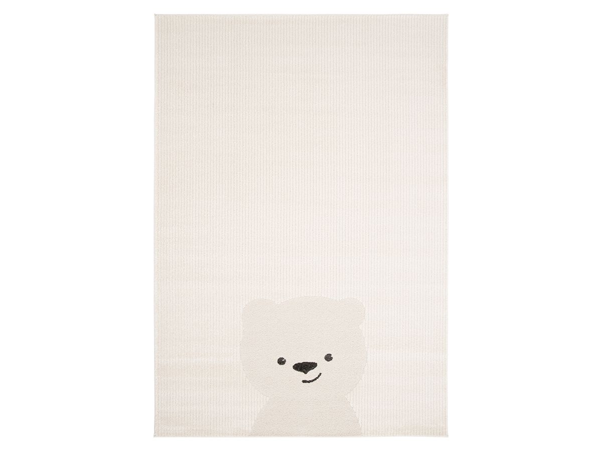 Kinderkleed met korte pool WINNY met beermotief - Beige