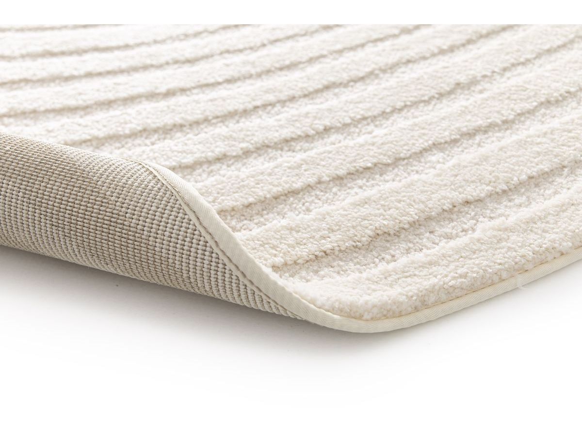 Kortharig tapijt BRIAC met geometrisch patroon - Beige