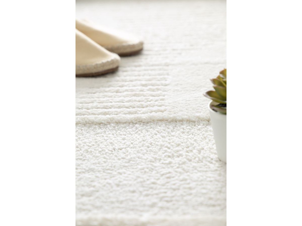 Kortharig tapijt CLOTAIRE abstract patroon - Beige