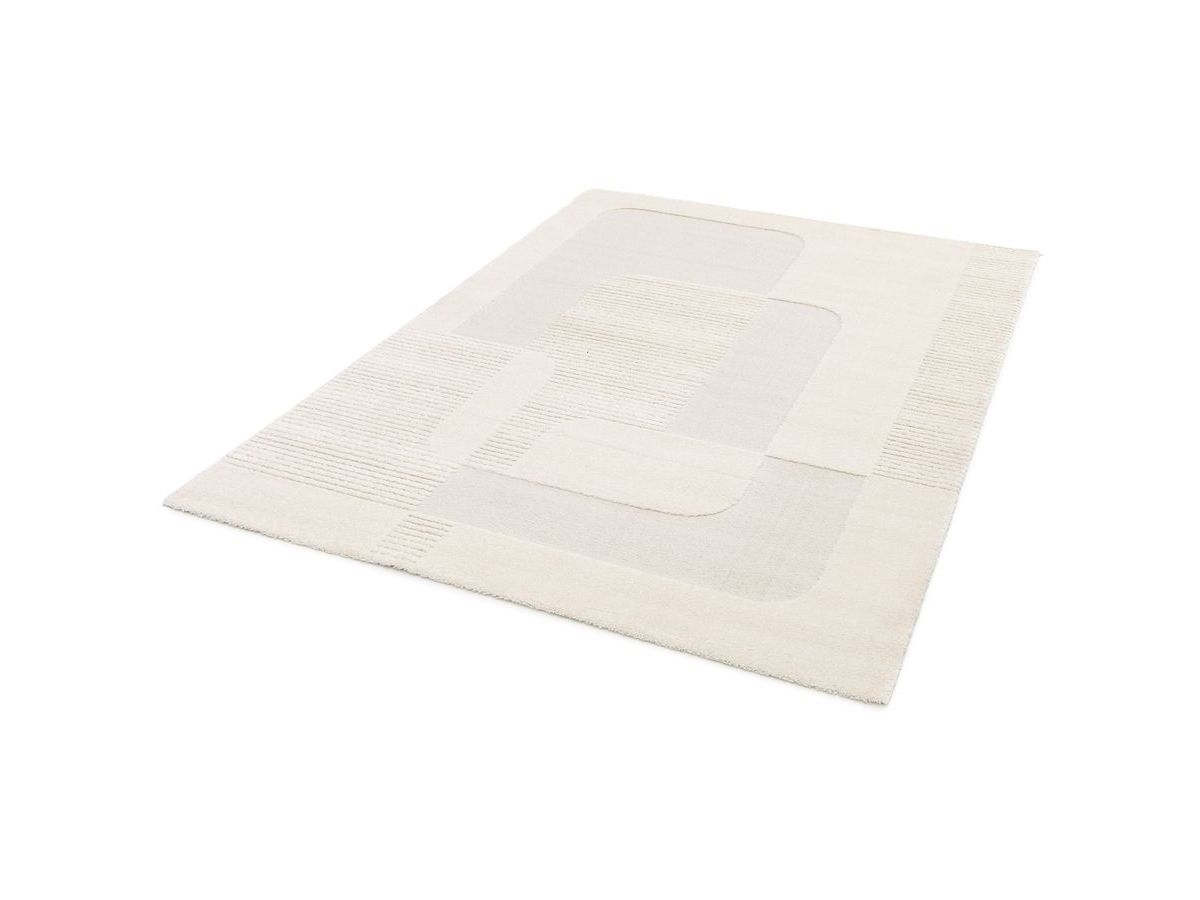 Kortharig tapijt CLOTAIRE abstract patroon - Beige