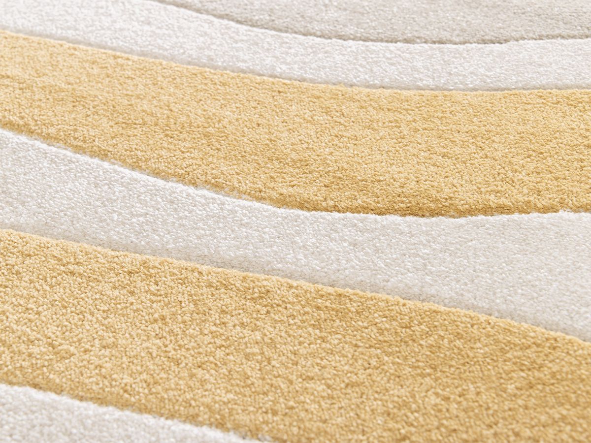Kortharig tapijt BERNIE met berenmotief - Beige