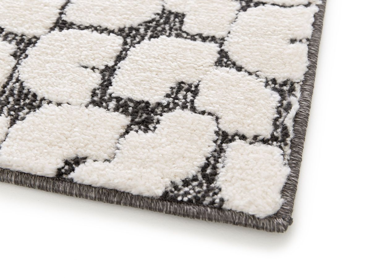 Kortpolig tapijt CALYRA abstract patroon - Beige