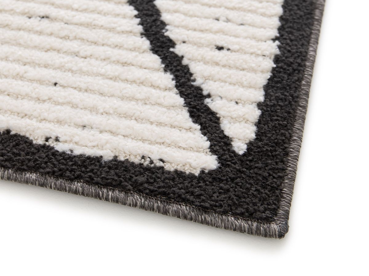 COSMARA laagpolig tapijt abstract motief - Beige