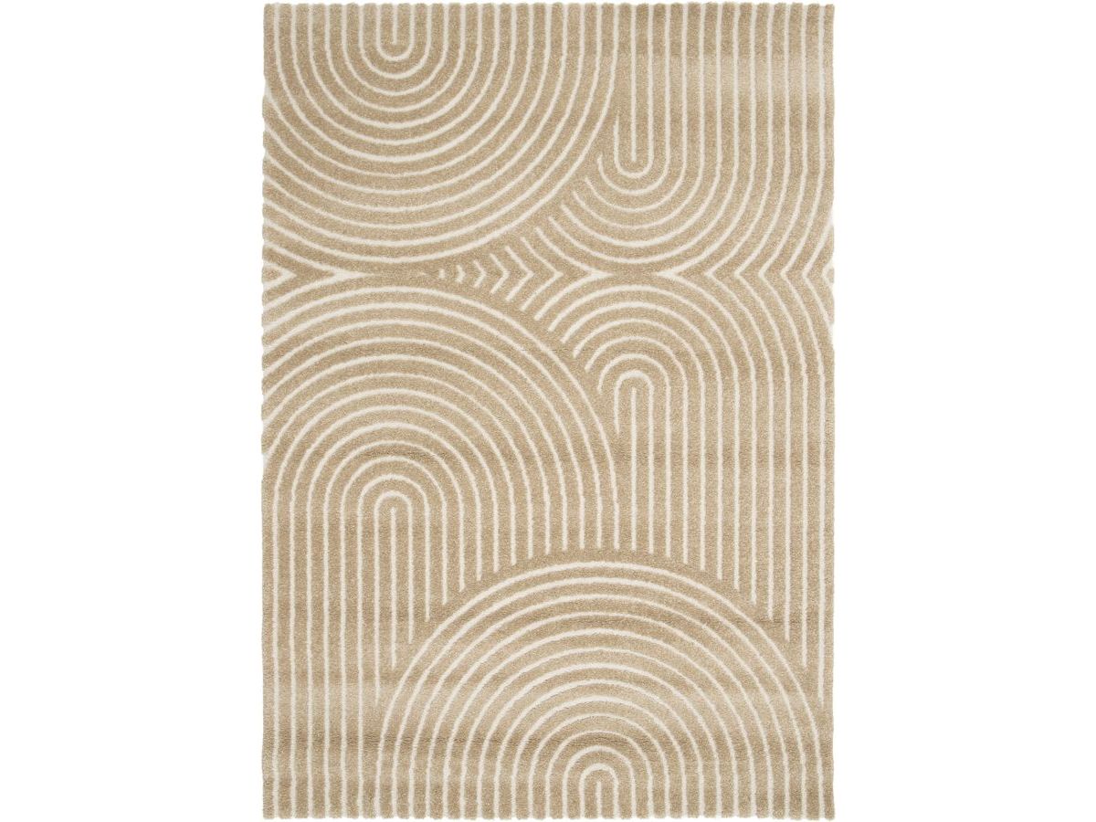 Laagpolig tapijt HERVE abstract patroon - Bruin