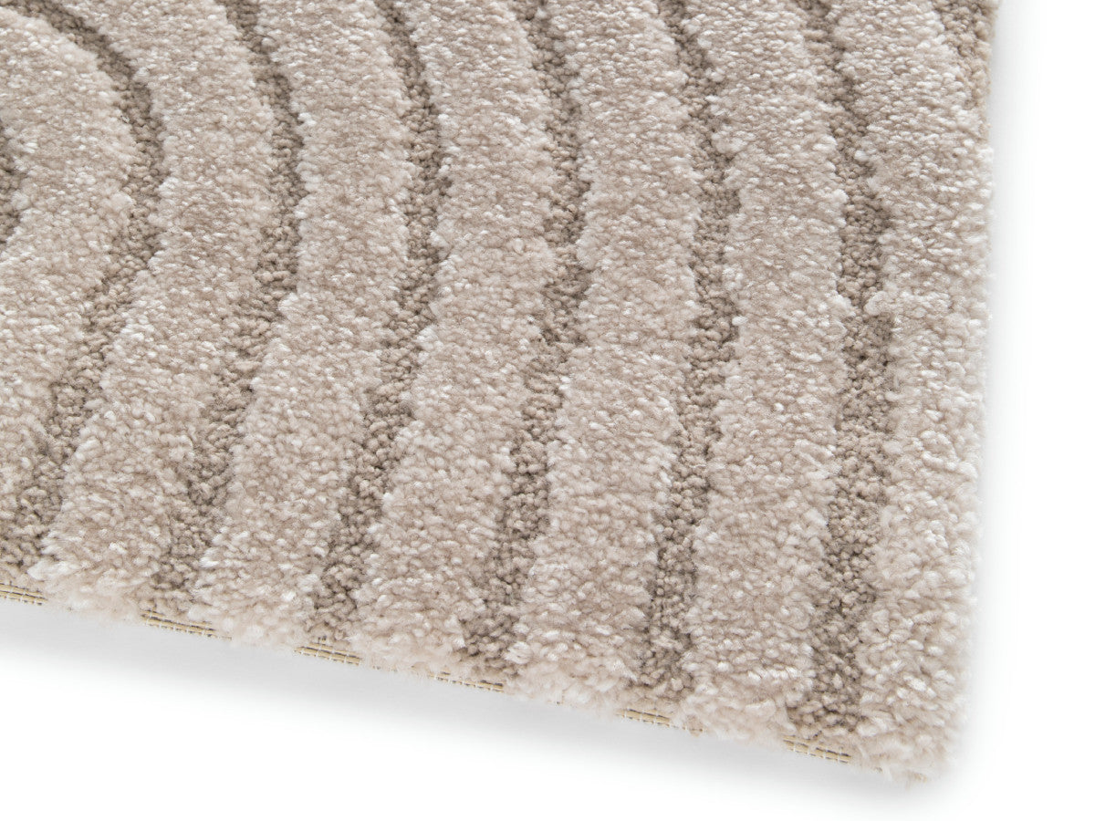 Laagpolig tapijt HERVE abstract patroon - Beige