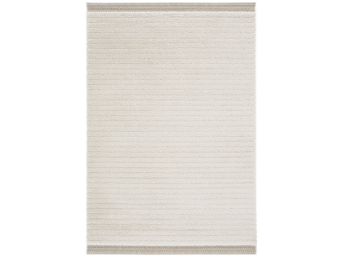 Kortharig tapijt NUBIO grafisch motief - Beige