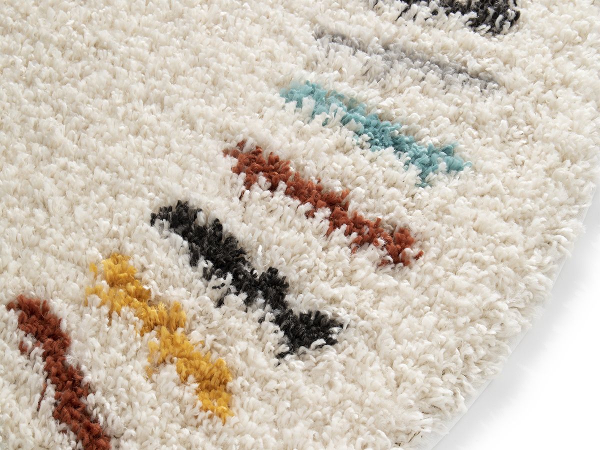 Effen ronde NONI tapijten - Beige