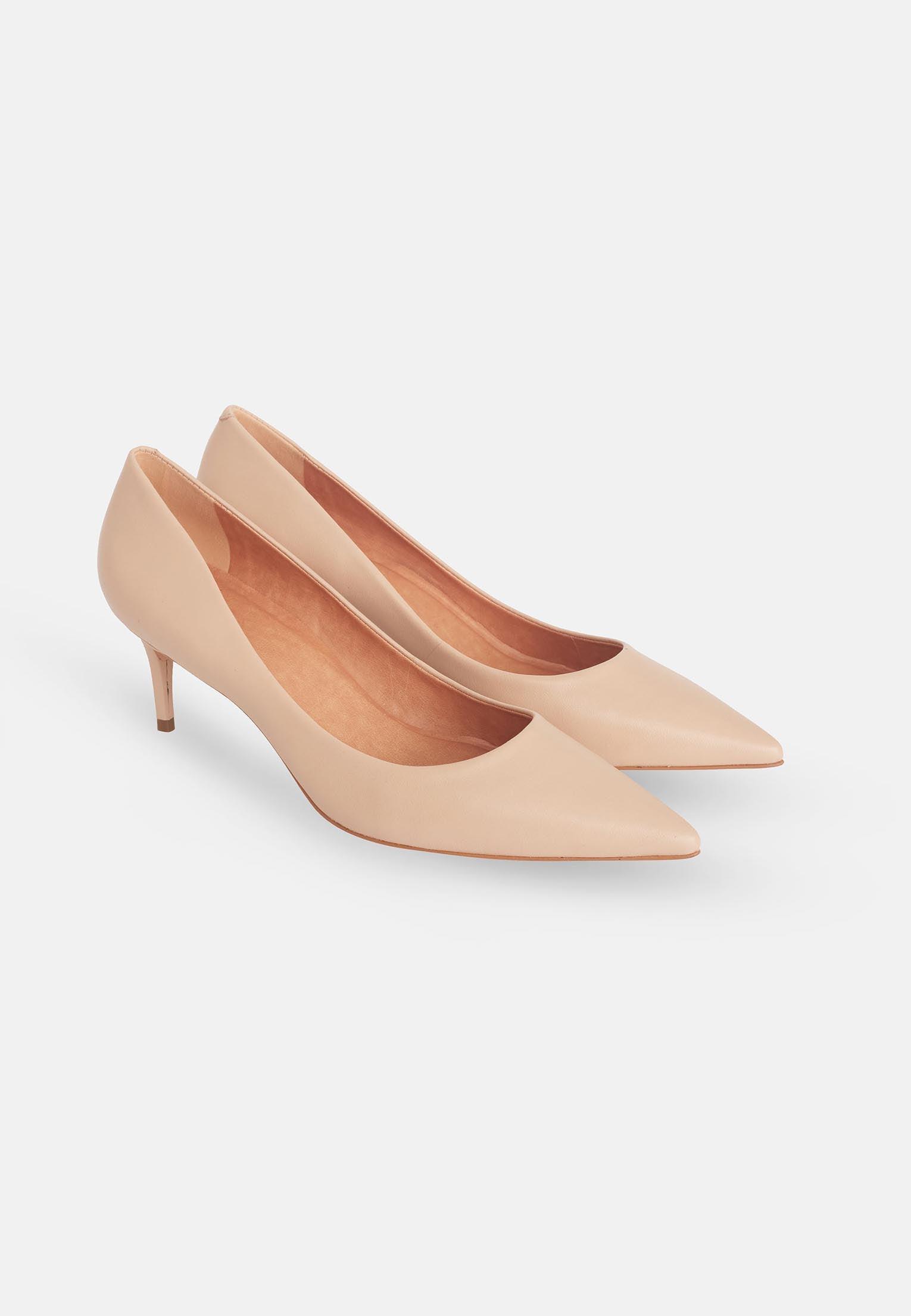Tenate Medium Hak Pumps - Beige
