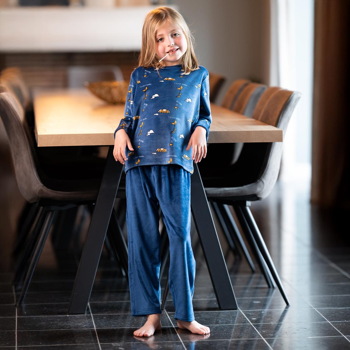 Pyjama polaire - Kid - Bleu Nuit