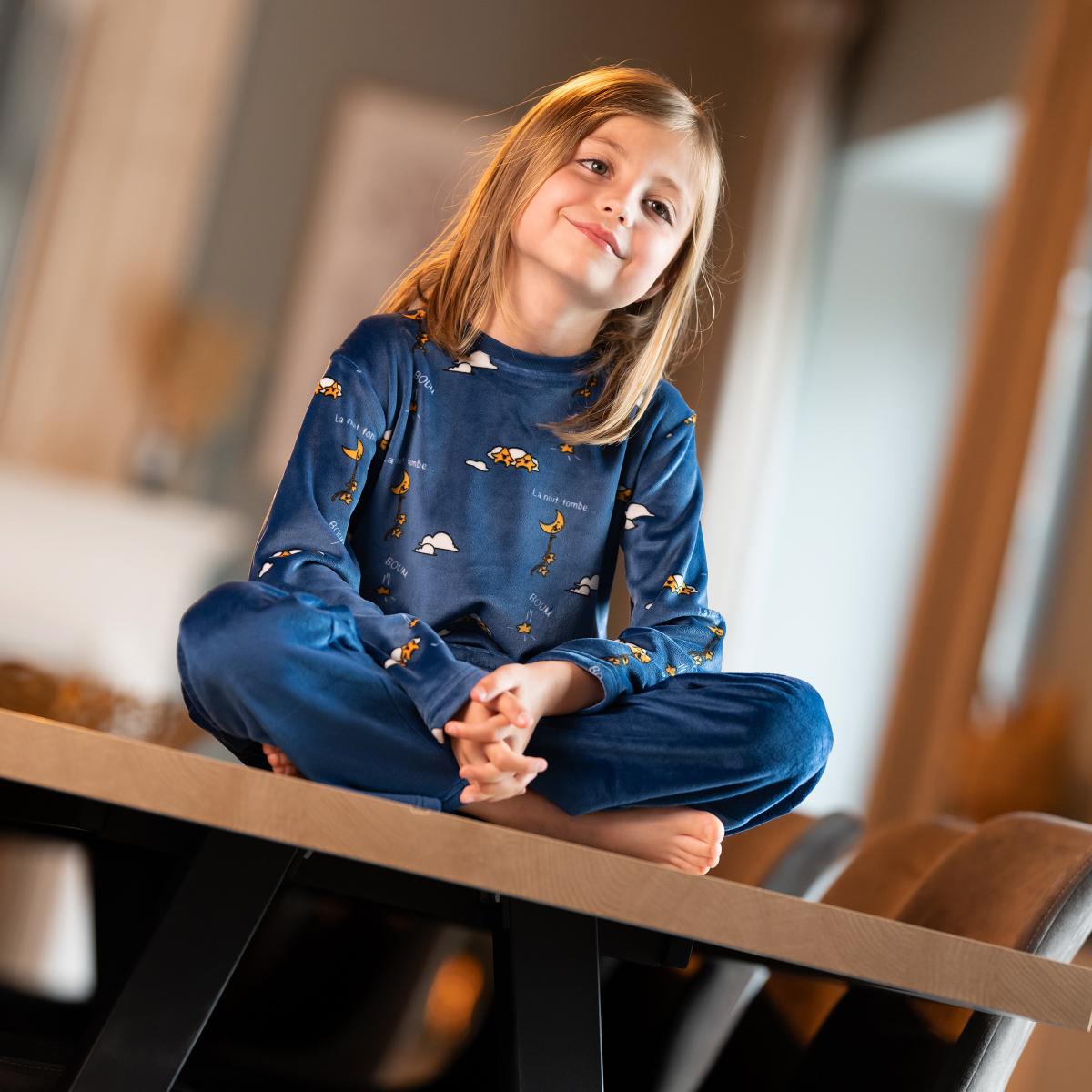 Pyjama polaire - Kid - Bleu Nuit