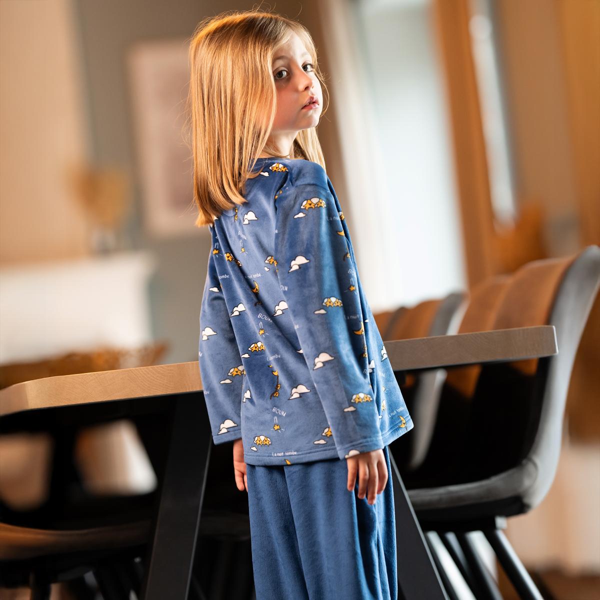 Pyjama polaire - Kid - Bleu Nuit