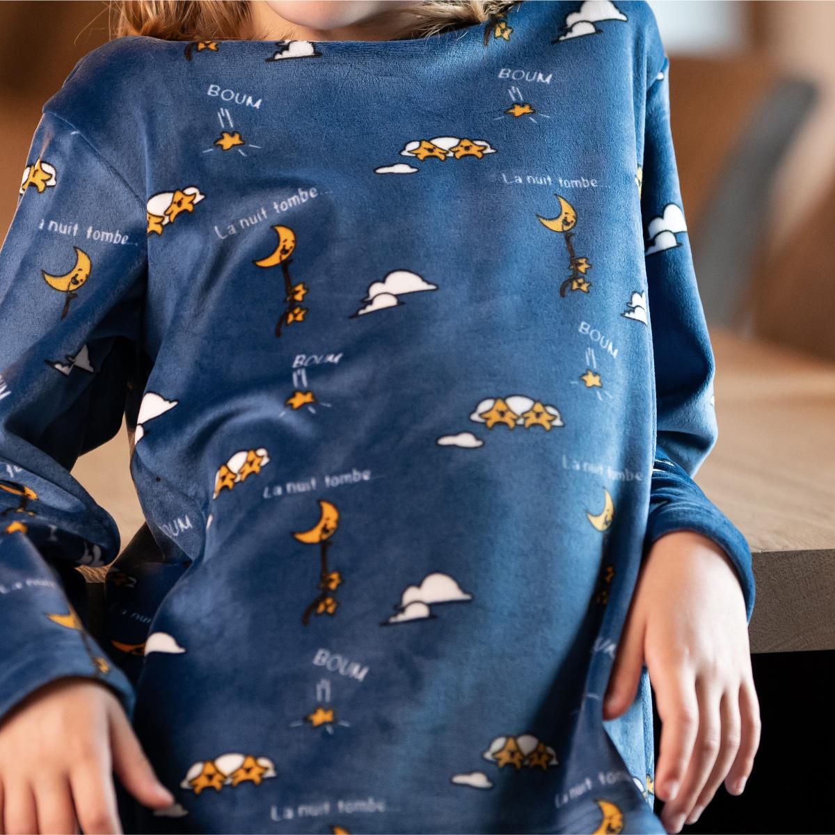 Pyjama polaire - Kid - Bleu Nuit