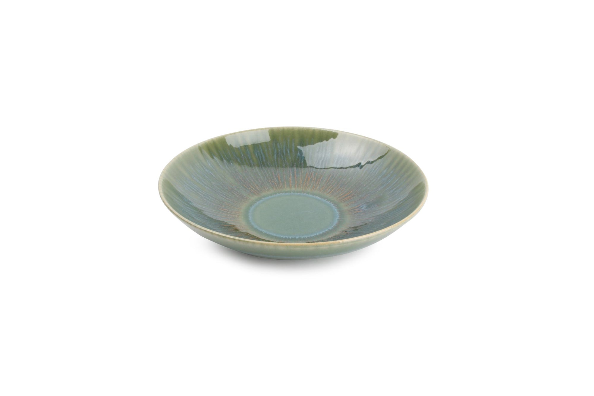 ONA - Assiette Creuse 22xh5cm Vert Luce - 1 Set - 4 Pièces